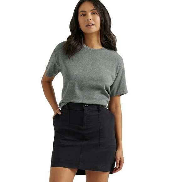 Lee’s Mid Rise Union Black Skort Size 12M - Picture 1 of 16
